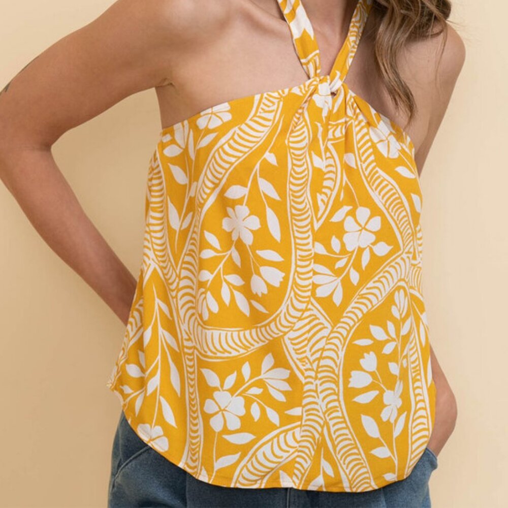 Ricki's Halter Printed Blouse